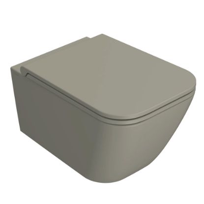 Immagine di VASO STONE SOSPESO SENZA BRIDA 52x36 CM CERAMICA COLORE CACHEMIRE GLOBO (SENZA SEDILE)