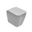 Immagine di VASO STONE FILO PARETE MULTI SENZA BRIDA 52x36 CM CERAMICA BIANCA GLOBO (SENZA SEDILE)
