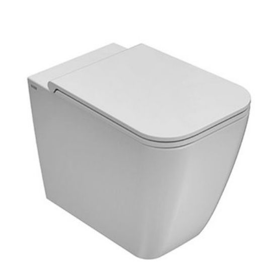 Immagine di VASO STONE FILO PARETE MULTI 56x36 CM CERAMICA BIANCA GLOBO (SENZA SEDILE)