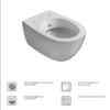 Immagine di VASO/BIDET 4ALL SOSPESO 54x36 CM CERAMICA BIANCA GLOBO (SENZA SEDILE)