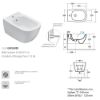 Immagine di BIDET GENESIS SOSPESO 55x36 CM MONOFORO CERAMICA BIANCA GLOBO