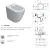 Immagine di BIDET GENESIS FILO PARETE 50x36 CM MONOFORO CERAMICA BIANCA GLOBO