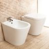 Immagine di BIDET GENESIS FILO PARETE 50x36 CM MONOFORO CERAMICA BIANCA GLOBO