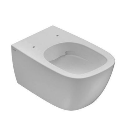 Immagine di VASO GENESIS SOSPESO SENZA BRIDA CM 55x36 CERAMICA BIANCA OPACA GLOBO (SENZA SEDILE)