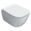 Immagine di VASO GENESIS SOSPESO SENZA BRIDA CM 55x36 CERAMICA BIANCA GLOBO (SENZA SEDILE)