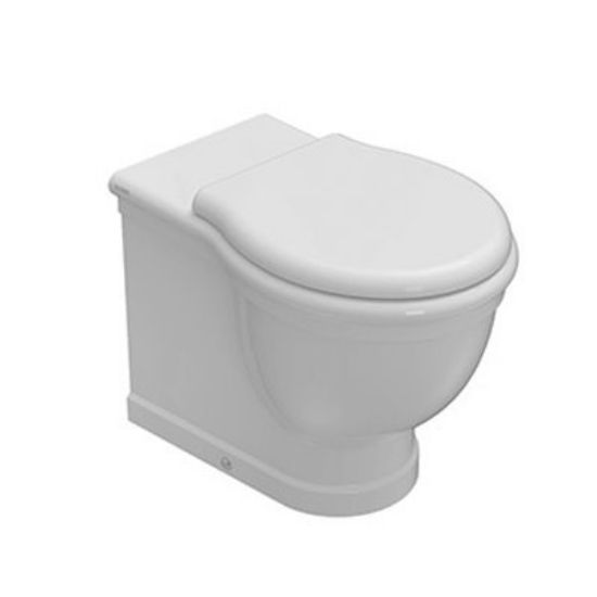 Immagine di VASO PAESTUM FILO PARETE CERAMICA BIANCA GLOBO (SENZA SEDILE)