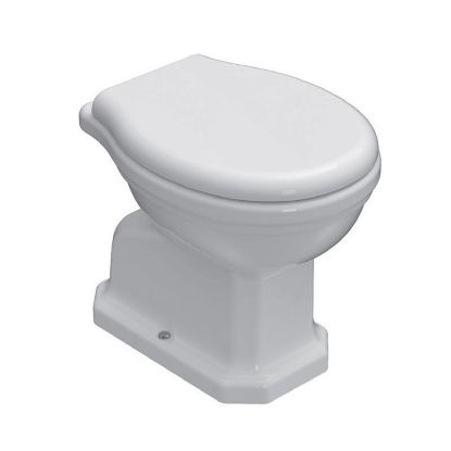 Immagine di VASO PAESTUM SCARICO A PARETE CERAMICA BIANCA GLOBO (SENZA SEDILE)