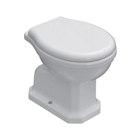 Immagine di VASO PAESTUM SCARICO A PARETE CERAMICA BIANCA GLOBO (SENZA SEDILE)