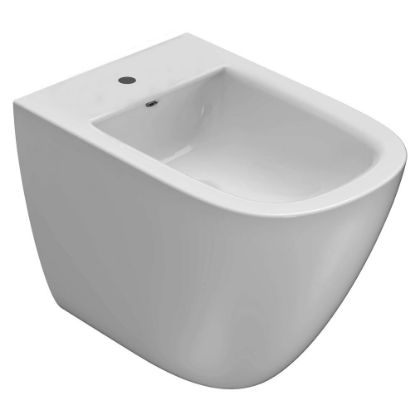 Immagine di BIDET STOCKHOLM FILO PARETE 51 CM CERAMICA BIANCA GLOBO