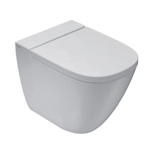 Immagine di VASO STOCKHOLM FILO PARETE 51 CM CERAMICA BIANCA GLOBO (SENZA SEDILE)