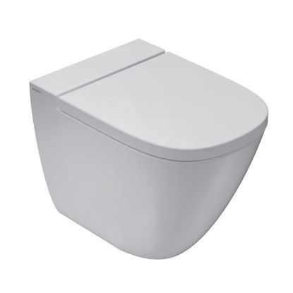 Immagine di VASO STOCKHOLM FILO PARETE 51 CM CERAMICA BIANCA GLOBO (SENZA SEDILE)