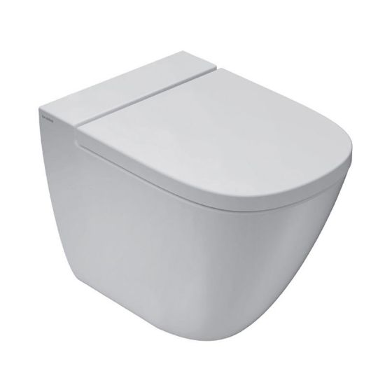 Immagine di VASO STOCKHOLM FILO PARETE 51 CM CERAMICA BIANCA GLOBO (SENZA SEDILE)