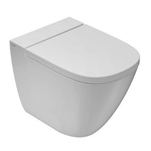 Immagine di VASO STOCKHOLM FILO PARETE 58 CM CERAMICA BIANCA GLOBO (SENZA SEDILE)