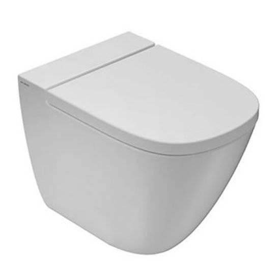 Immagine di VASO STOCKHOLM FILO PARETE 58 CM CERAMICA BIANCA GLOBO (SENZA SEDILE)