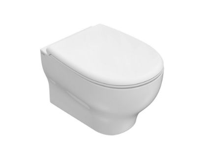 Immagine di VASO GRACE SOSPESO SENZA BRIDA NEW CERAMICA BIANCA GLOBO (SENZA SEDILE)