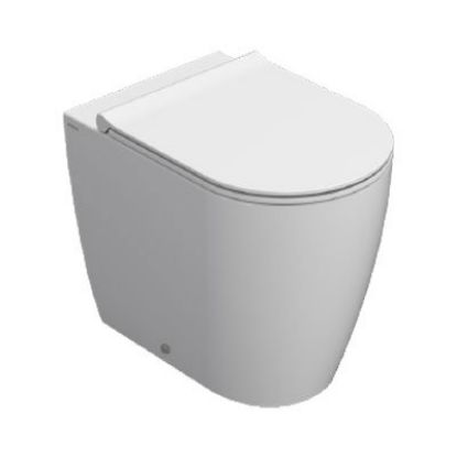 Immagine di VASO MODE FILO PARETE MULTI SENZA BRIDA CM 53 CERAMICA BIANCA GLOBO (SENZA SEDILE)