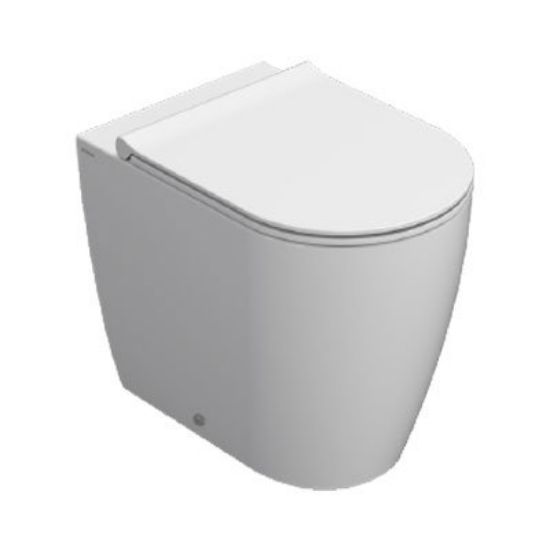 Immagine di VASO MODE FILO PARETE MULTI SENZA BRIDA CM 53 CERAMICA BIANCA GLOBO (SENZA SEDILE)