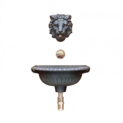Immagine di FONTANA DA MURO LEONE IN GHISA MORELLI