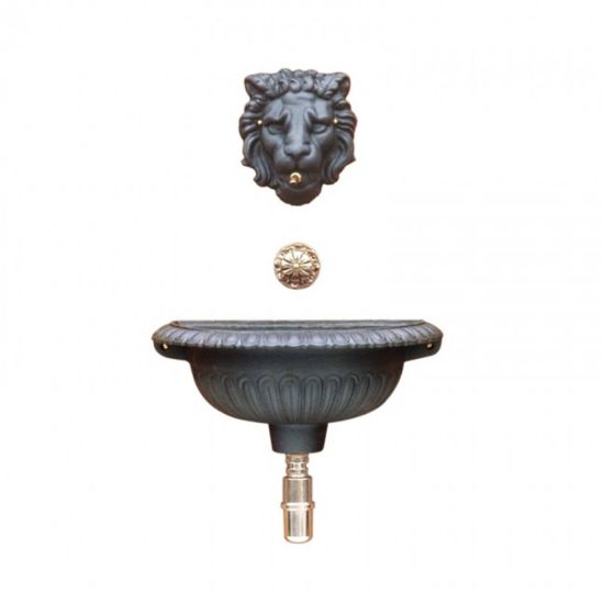 Immagine di FONTANA DA MURO LEONE IN GHISA MORELLI