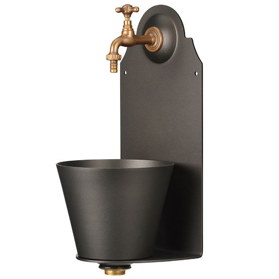 Immagine di FONTANELLA A PARETE COLORE ANTRACITE BEL-FER