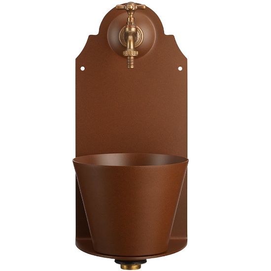 Immagine di FONTANELLA A PARETE COLORE RUGGINE BEL-FER