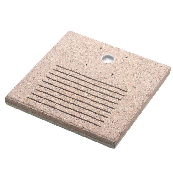 Immagine di BASE CEMENTO COLORE TORTORA 40x40 H 4 CM BEL-FER