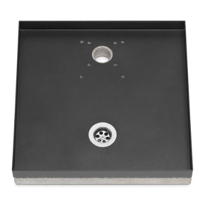 Immagine di BASE UNIVERSALE PORTACIOTTOLO COLOR ANTRACITE 40x40 H 8 CM BEL-FER