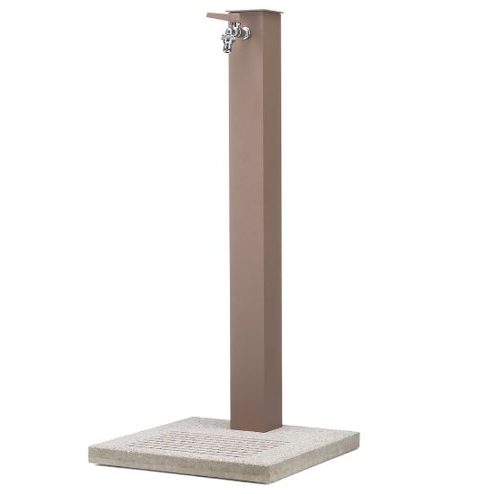 Immagine di FONTANA COLORE TORTORA 1 RUBINETTO CON BASE CEMENTO BEL-FER