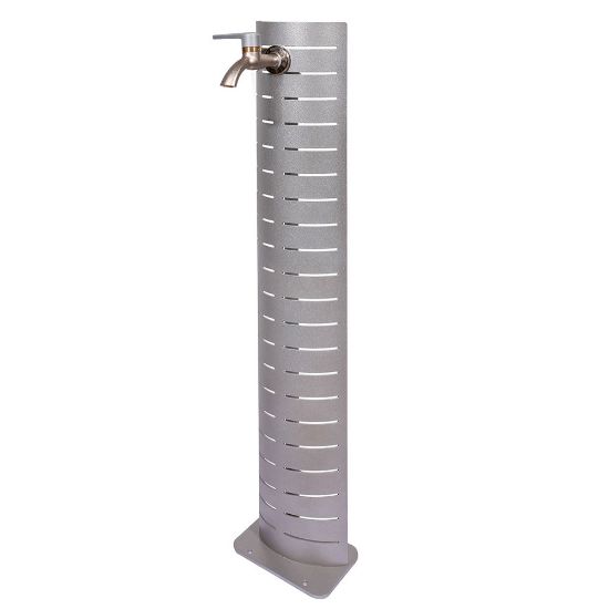 Immagine di FONTANA COLORE ACCIAIO PATINATO COR-TEN® CON RUBINETTO BEL-FER