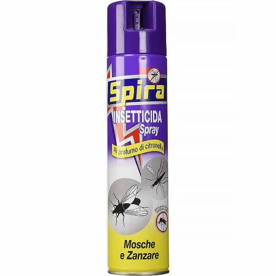 Immagine di INSETTICITA SPRAY PER MOSCHE E ZANZARE AL PROFUMO DI LIMONE 400 ML SPIRA