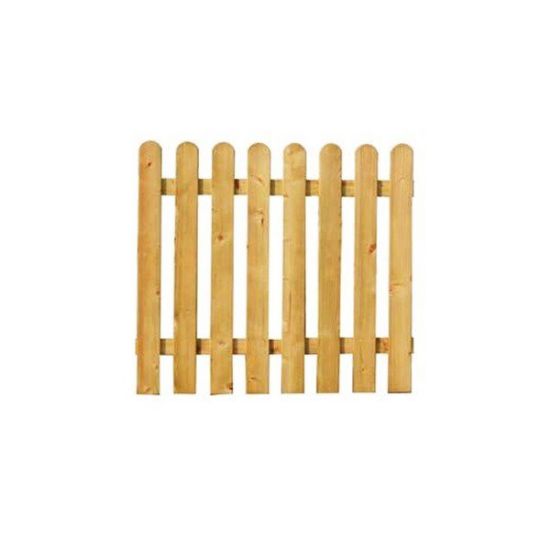 Immagine di CANCELLO STECCATO AUTOCLAVATO ALTEZZA 100 CM - LARGHEZZA 100 CM