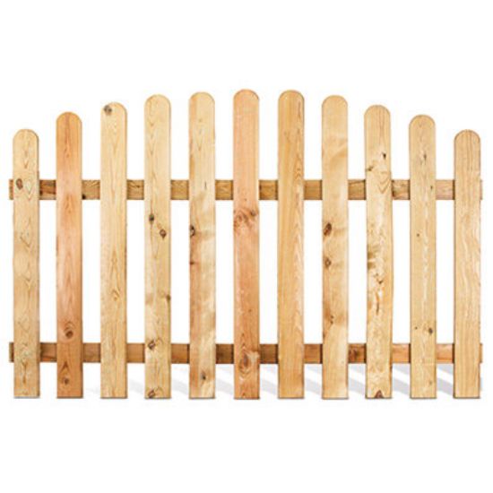 Immagine di STECCATO A ONDA 11 DOGHE AUTOCLAVATO ALTEZZA 100 CM LUNGHEZZA 180 CM