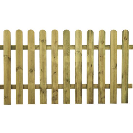 Immagine di STECCATO 11 DOGHE AUTOCLAVATO ALTEZZA 100 CM LUNGHEZZA 180 CM