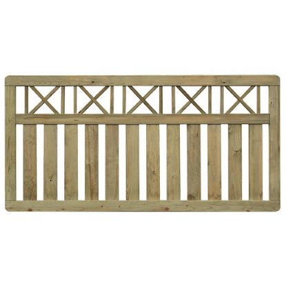 Immagine di PANNELLO DA RECINZIONE AUTOCLAVATO ALTEZZA 90 CM LARGHEZZA 180 CM