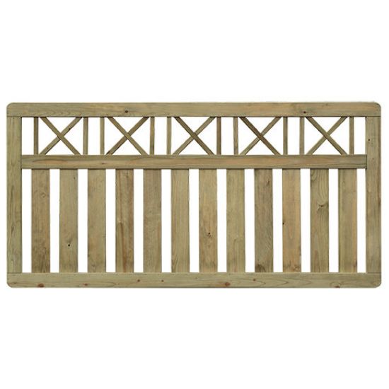 Immagine di PANNELLO DA RECINZIONE AUTOCLAVATO ALTEZZA 90 CM LARGHEZZA 180 CM