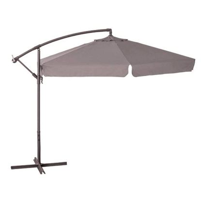 Immagine di OMBRELLONE DIAMETRO 300 CM CON BRACCIO LATERALE COLORE TORTORA
