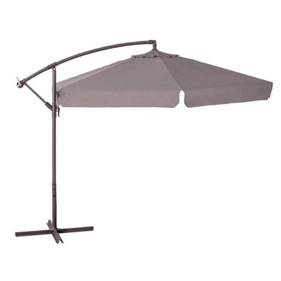 Immagine di OMBRELLONE DIAMETRO 300 CM CON BRACCIO LATERALE COLORE TORTORA