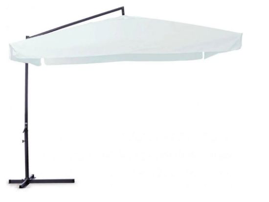 Immagine di OMBRELLONE DELUXE 3x3 MT CON BRACCIO LATERALE COLORE BIANCO