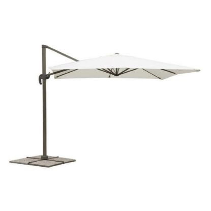 Immagine di OMBRELLONE DELUXE 3x4 MT CON BRACCIO LATERALE COLORE ECRU