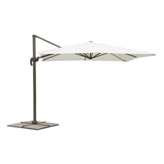 Immagine di OMBRELLONE DELUXE 3x4 MT CON BRACCIO LATERALE COLORE ECRU