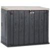 Immagine di BOX GIARDINO COLORE ANTRACITE SCURO/GRIGIO TORTORA DIMENSIONI 129,5x74,5x111H CM 842 LTDI VOLUME TOOMAX