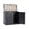 Immagine di BOX GIARDINO COLORE ANTRACITE SCURO/GRIGIO TORTORA DIMENSIONI 129,5x74,5x111H CM 842 LTDI VOLUME TOOMAX