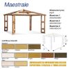 Immagine di GAZEBO MAESTRALE2 IN KIT 390x390 H 300 CM