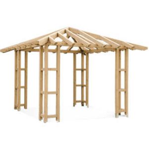 Immagine di GAZEBO GRECALE2 IN KIT 450x450 H 310 CM