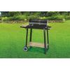 Immagine di BARBECUE CARBONELLA BESTBQ RETTANGOLARE 83x44x87H CM CON RUOTE E PIANO IN LEGNO GALILEO