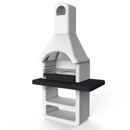 Immagine di BARBECUE MARIBOR CARBONELLA E LEGNA MISURA 114x64XH212,5 CM SAROM