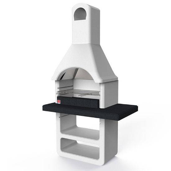 Immagine di BARBECUE MARIBOR CARBONELLA E LEGNA MISURA 114x64XH212,5 CM SAROM