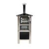 Immagine di FORNO DA ESTERNO TAFER GENESIS 80 CLASSIC INOX CON CARRELLO - CAMERA DI COTTURA CM 47x83 TAFER