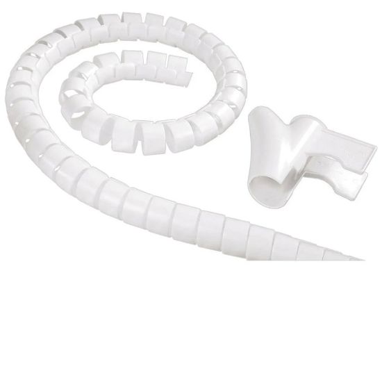 Immagine di GUAINA RACCOGLICAVI CON ACCESSORI COLORE BIANCA 1,8 MT ELECTRALINE