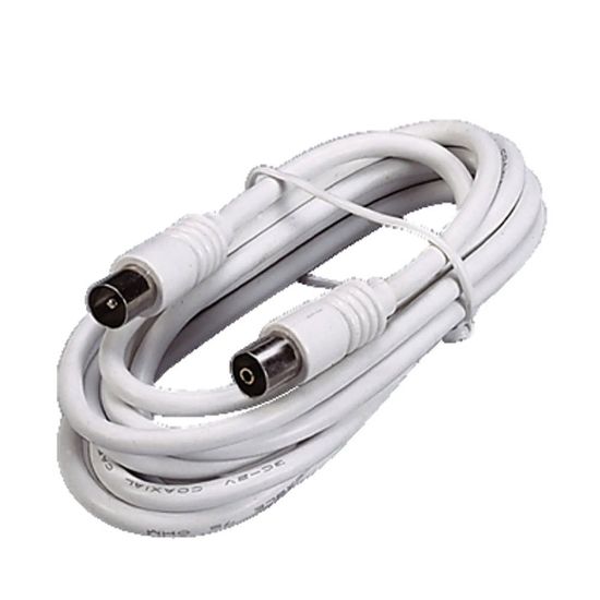 Immagine di CAVO TV 16 SP-PR 2,5 METRI BIANCO ELECTRALINE